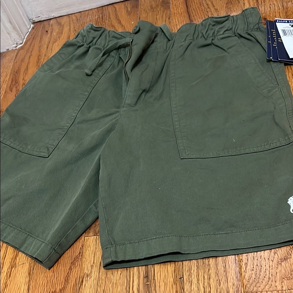 Ralph Lauren Green Casual Shorts with Elastic Waistband